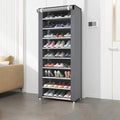 6-10 Tier Multi-Layer Shoe Cabinet with Dust-Proof Rolling Shutter Door, Easy to Assemble, Space-Saving Home Storage Cabinet, Suitable for Entryways, Hallways, Bedrooms, Living Rooms, Homes, Dormitories, Etc./Modern Decorative Shoe Cabinet
