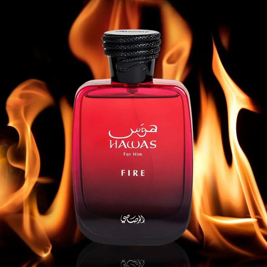 RASASI Hawas Fire Eau De Parfum Spray 100ML Bold Long Lasting Arabian Women's Perfume Persistence Pheromone Portable Cologne