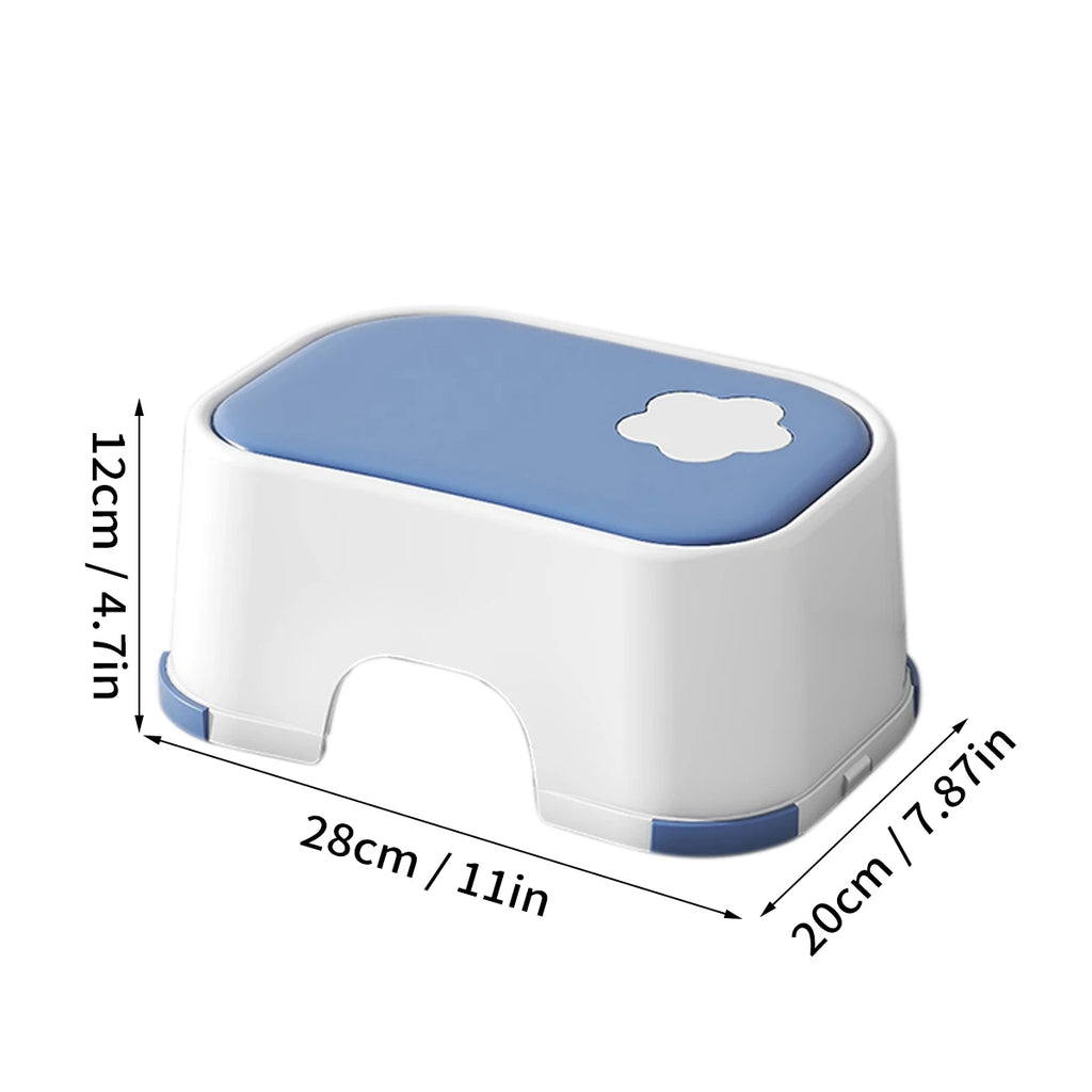 WORTHBUY Kid Step Stool Bathroom Non Slip Safety Training Stool Washing Step Stools For Children Living Room Bathroom Furniture