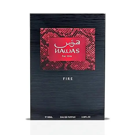 RASASI Hawas Fire Eau De Parfum Spray 100ML Bold Long Lasting Arabian Women's Perfume Persistence Pheromone Portable Cologne