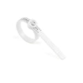 Adjustable Ring Sizer with Magnifier US/UK/EU/HK Size Chart Reusable Finger Measuring Tool for Accurate Ring Sizing